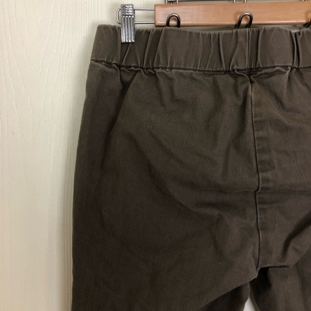 Soft Surroundings Pull-On Ankle Snap Button Brown… - image 4